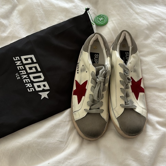 Designer inspired GG star sneakers grey and red! - Picture 5 of 6